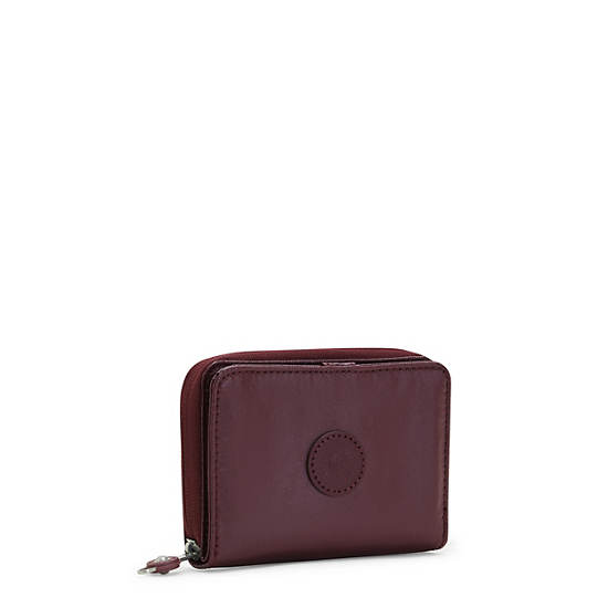 Kipling Money Love Metallic Small Wallet Pung Bordeaux | DK 2206WN